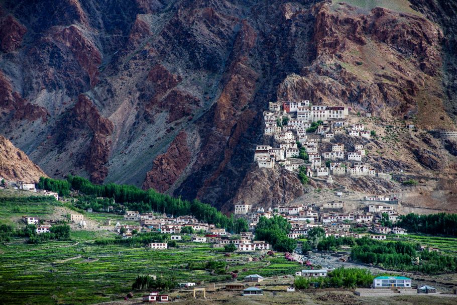 Karsha monastery front view